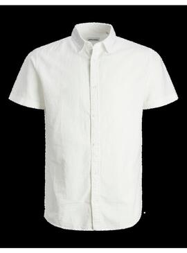 Camisa JJ Linen Blend Blanca