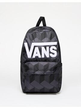 Mochila Vans Logo Grande Gris/ Rombos