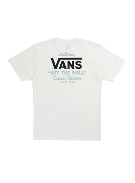 Camiseta Vans Holder St Classic Blanco Roto