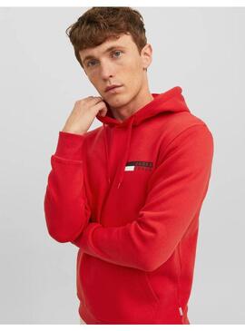 Sudadera JJ Corp Logo Rojo