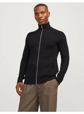 Jersey JJ Pannel KNIT ZIP Negro