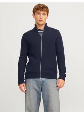 Jersey JJ Pannel KNIT ZIP Marino