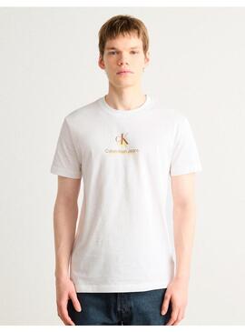 Camiseta CK Shadow Logo Blanco