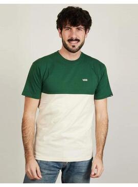 Camiseta Vans Colorblock Verde/Blanco