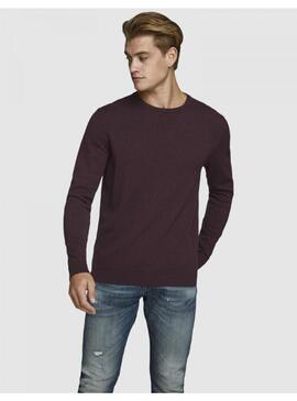 Jersey Jack Jones Basico Granate